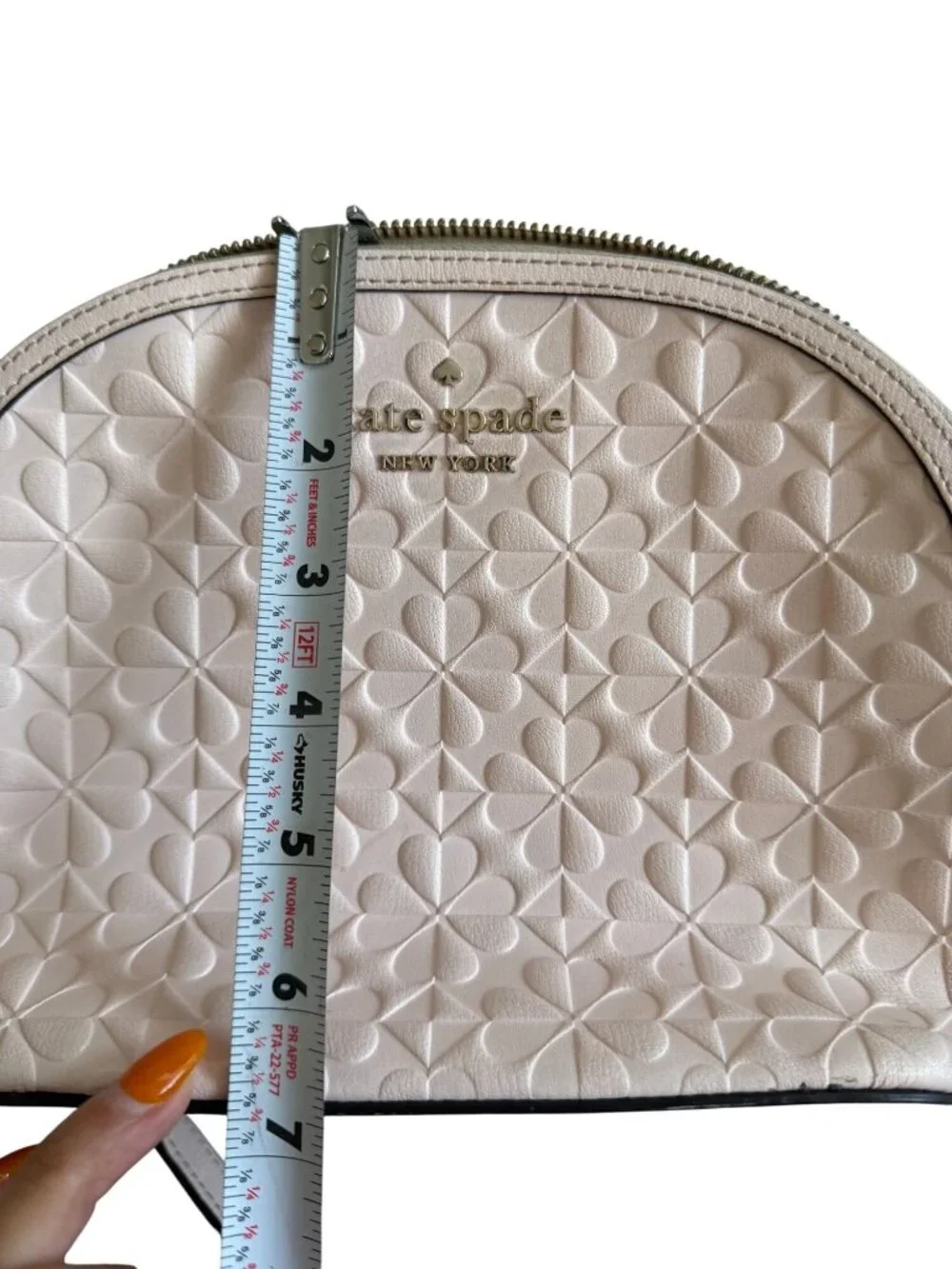 KATE SPADE Light Pink Floral Saffiano Leather Crossbody Bag